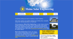Desktop Screenshot of mainesolarengineering.com